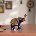 Decorative Blue Elephant Statue 