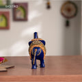 Blue Elephant Statue 