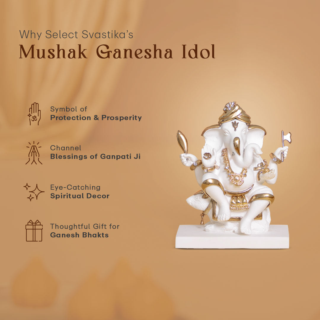 white marble ganesh statue​