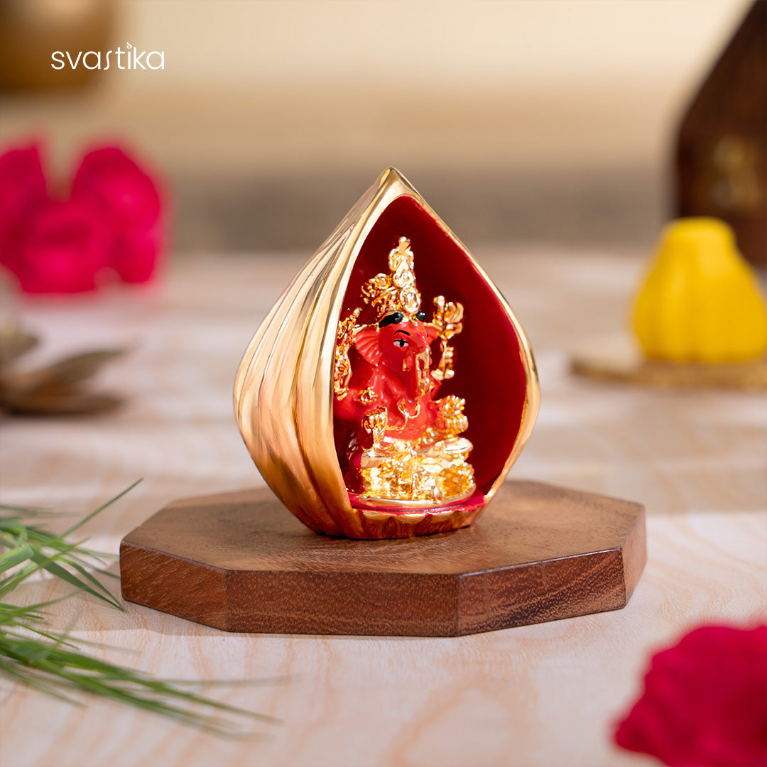 Modak Ganesha statue for Car Dashboard 