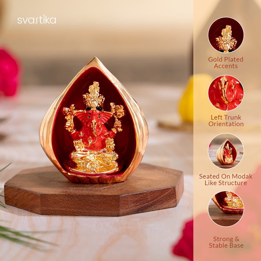 Modak Ganesha idol for Car Dashboard 