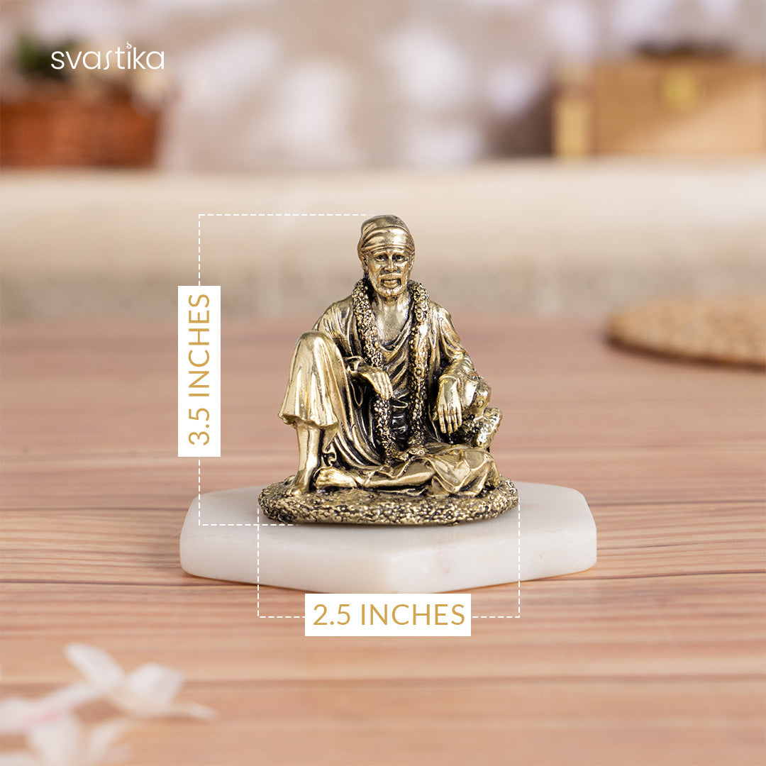 Brass Sai Baba Murti (3 Inch)
