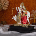 Radha krishna statue with cow for home 