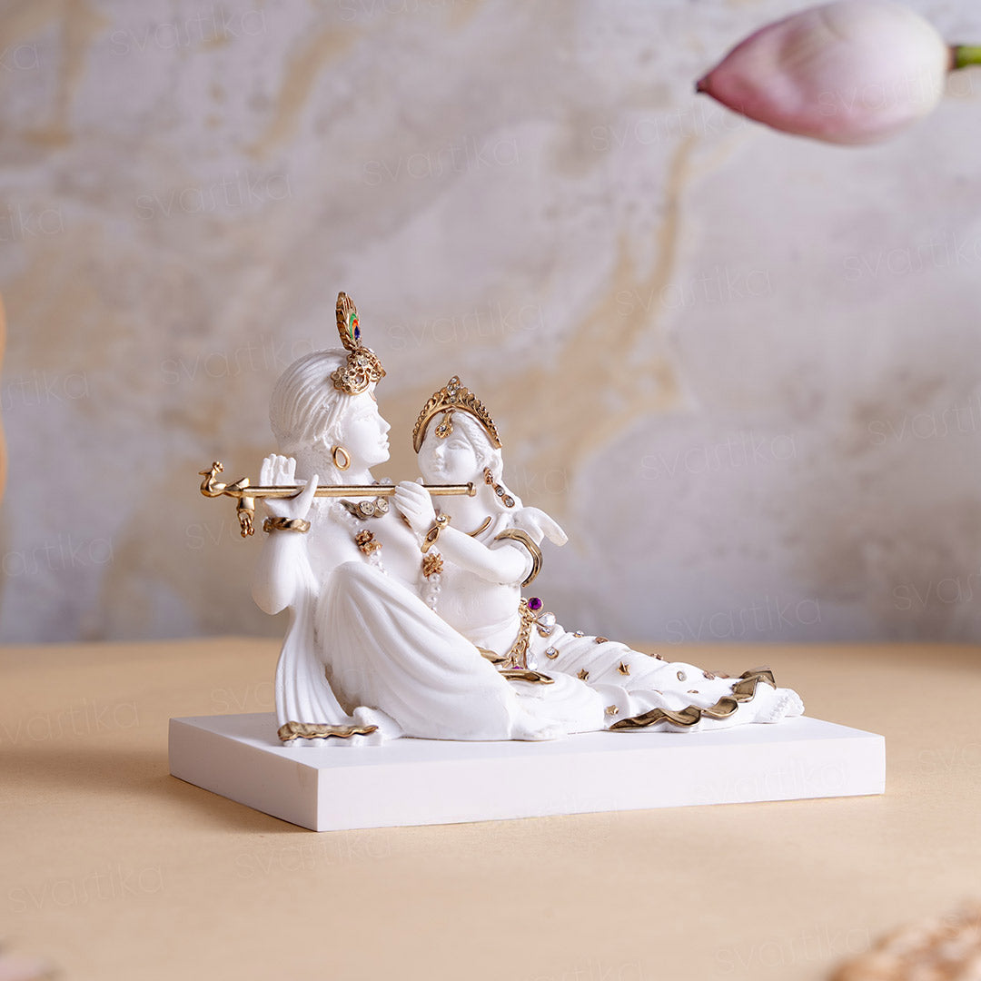 radha krishna marble statue​