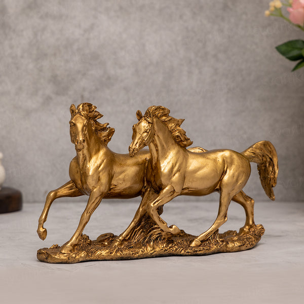 Vintage Running Horse Antique Statue (12 Inch)