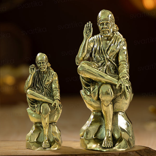 Brass Shirdi Sai Baba Murti for Home