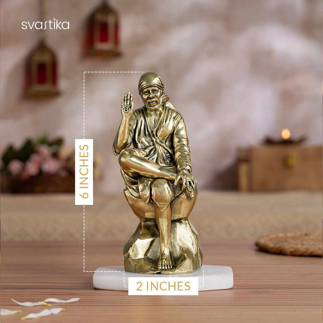 shirdi sai baba brass idol
