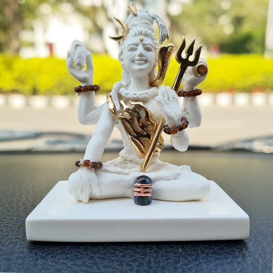 Svastika Shiva Idol for Car Dashboard