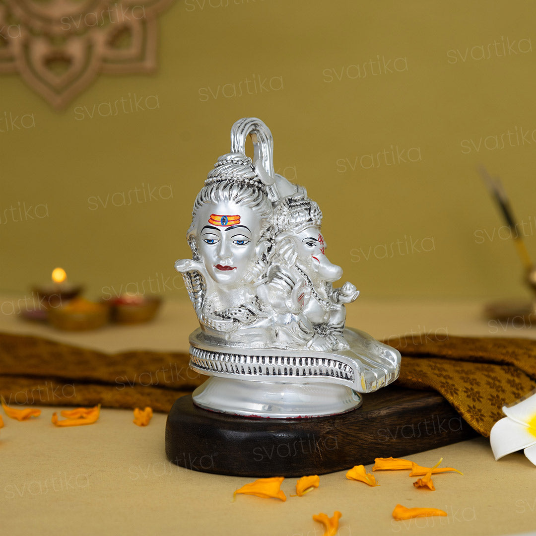 ganesh shiv parvati murti