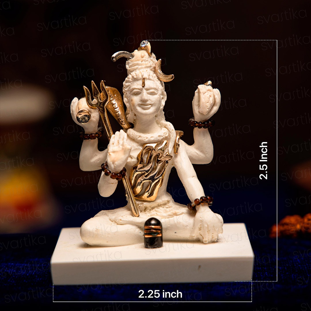 Svastika Shiva idol Dimension