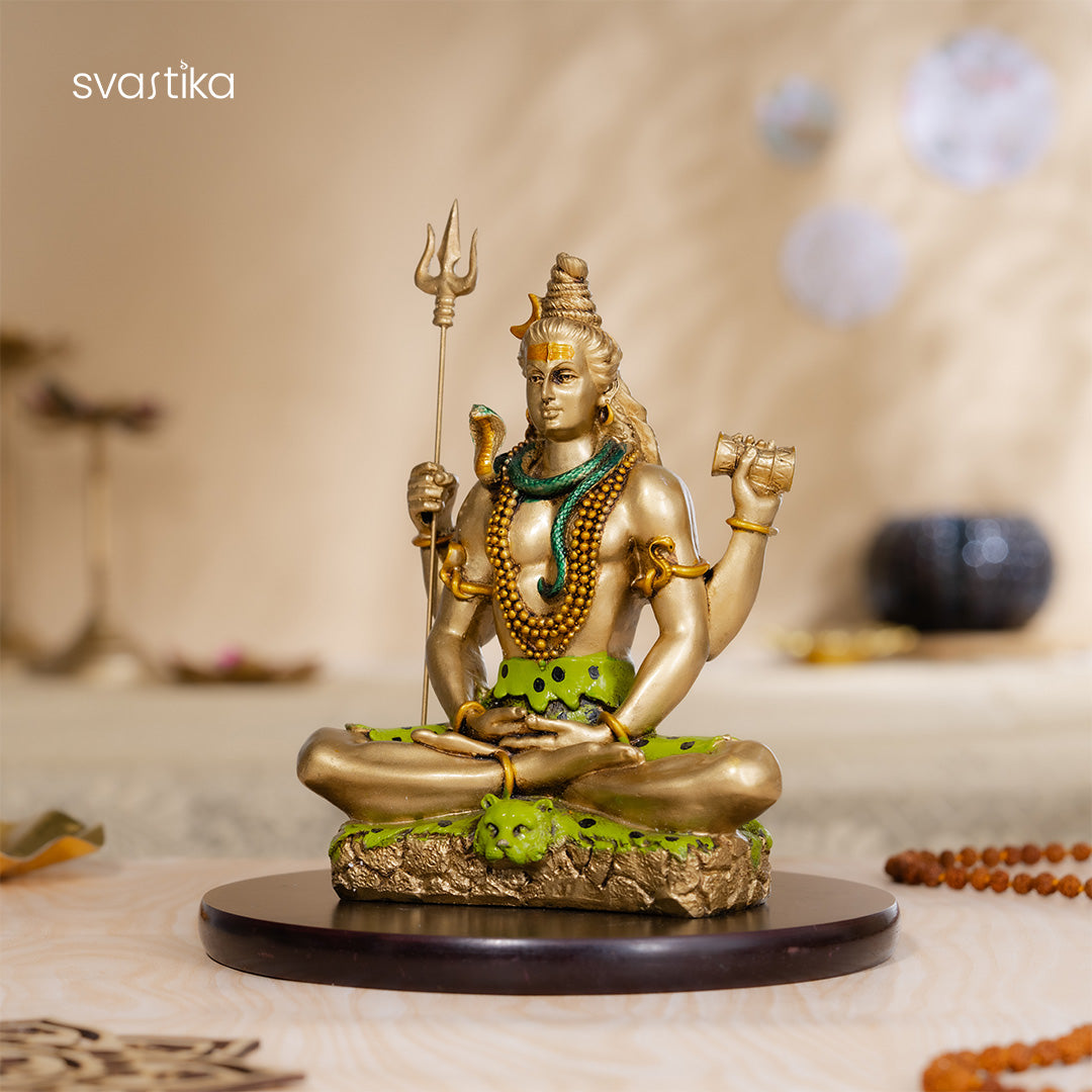 Lord Shiva Dhyana Mudra Antique idol