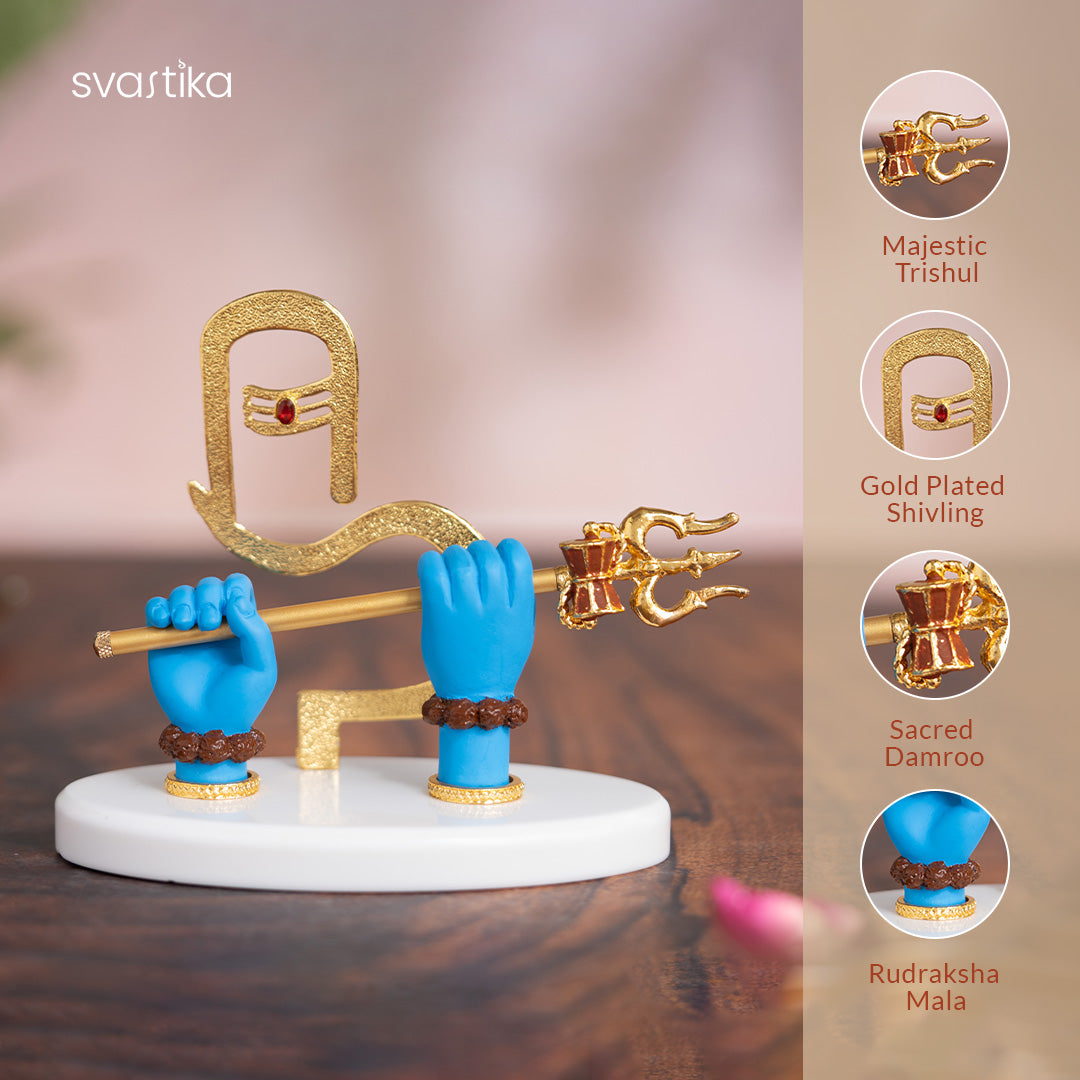 Shivji Divine Hands Idol For Car Dashboard 