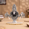 Tirupati Balaji Face Idol With Antique Silver Plating (7 Inch)