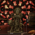 Standing durga with lion brass murti for home 