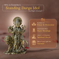 brass maa durga murti