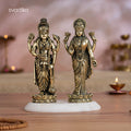 vishnu lakshmi murti set brass 