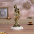 Brass Standing Krishna idol Playing Flute 