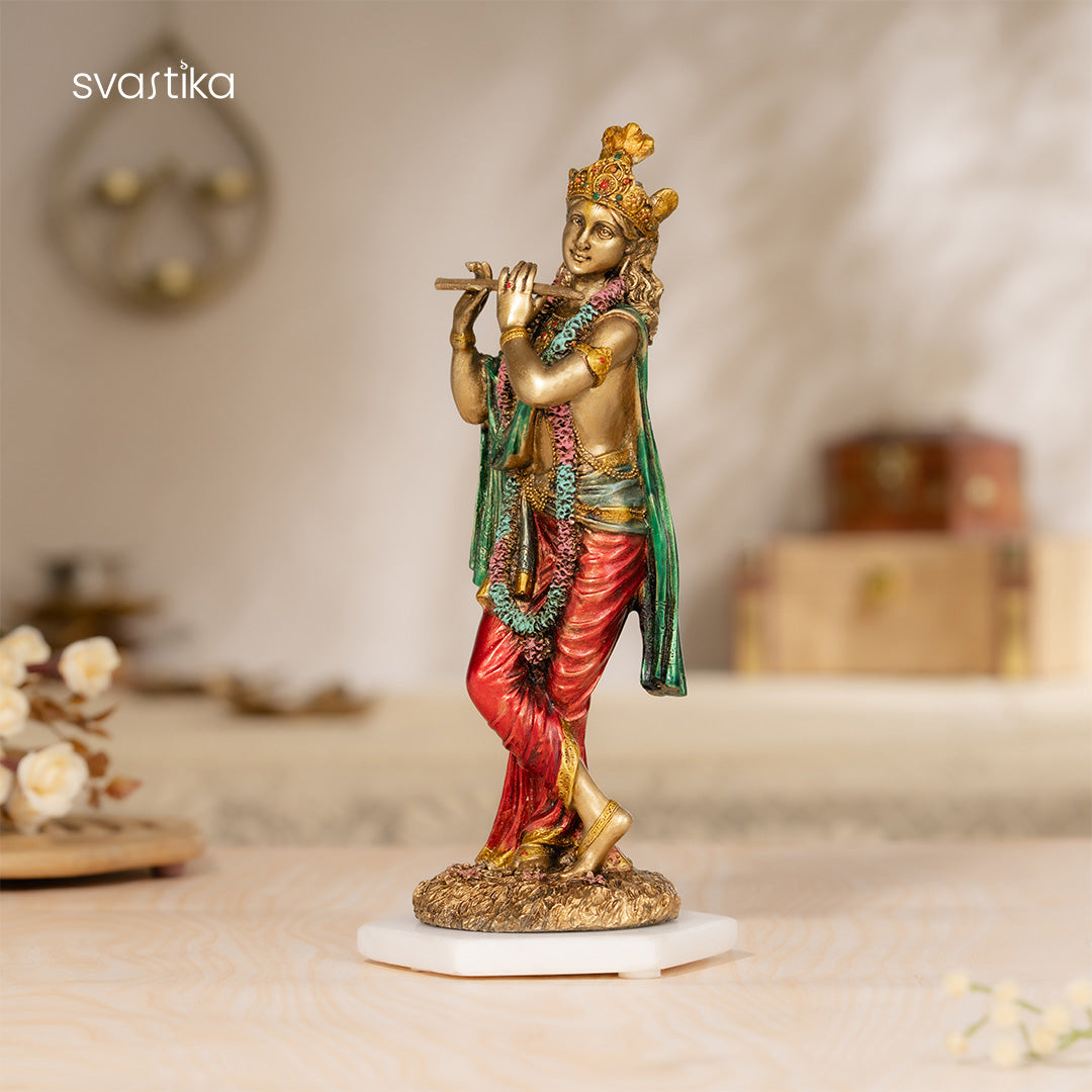 Krishna Standing Antique Murti 