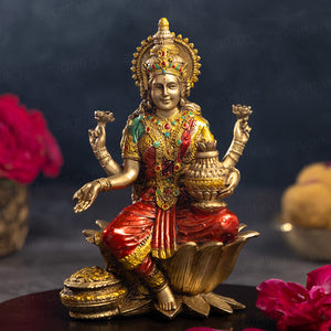 Goddess Lakshmi Antique Idol (7 Inch)