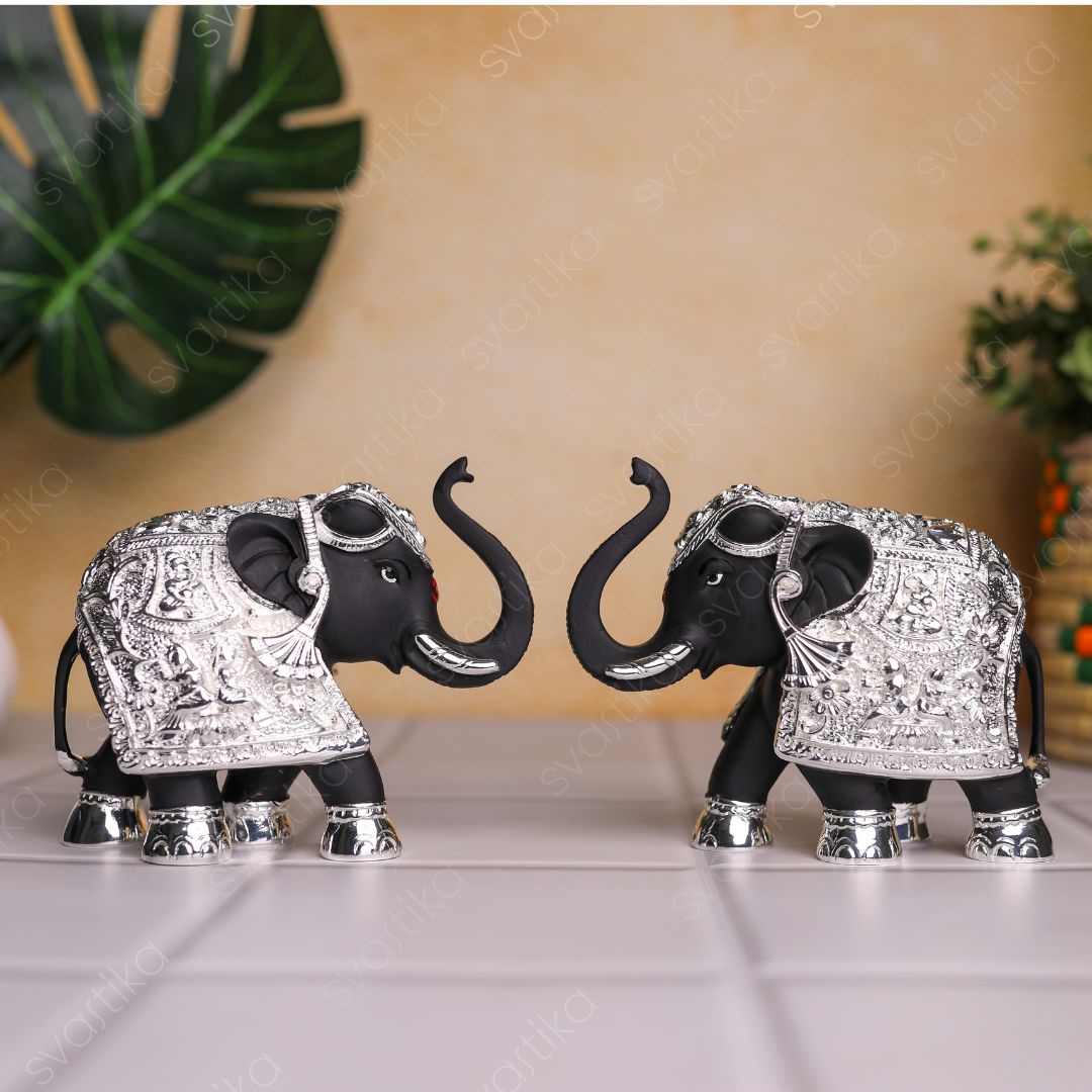 Vastu TrunkUp Elephant Pair 