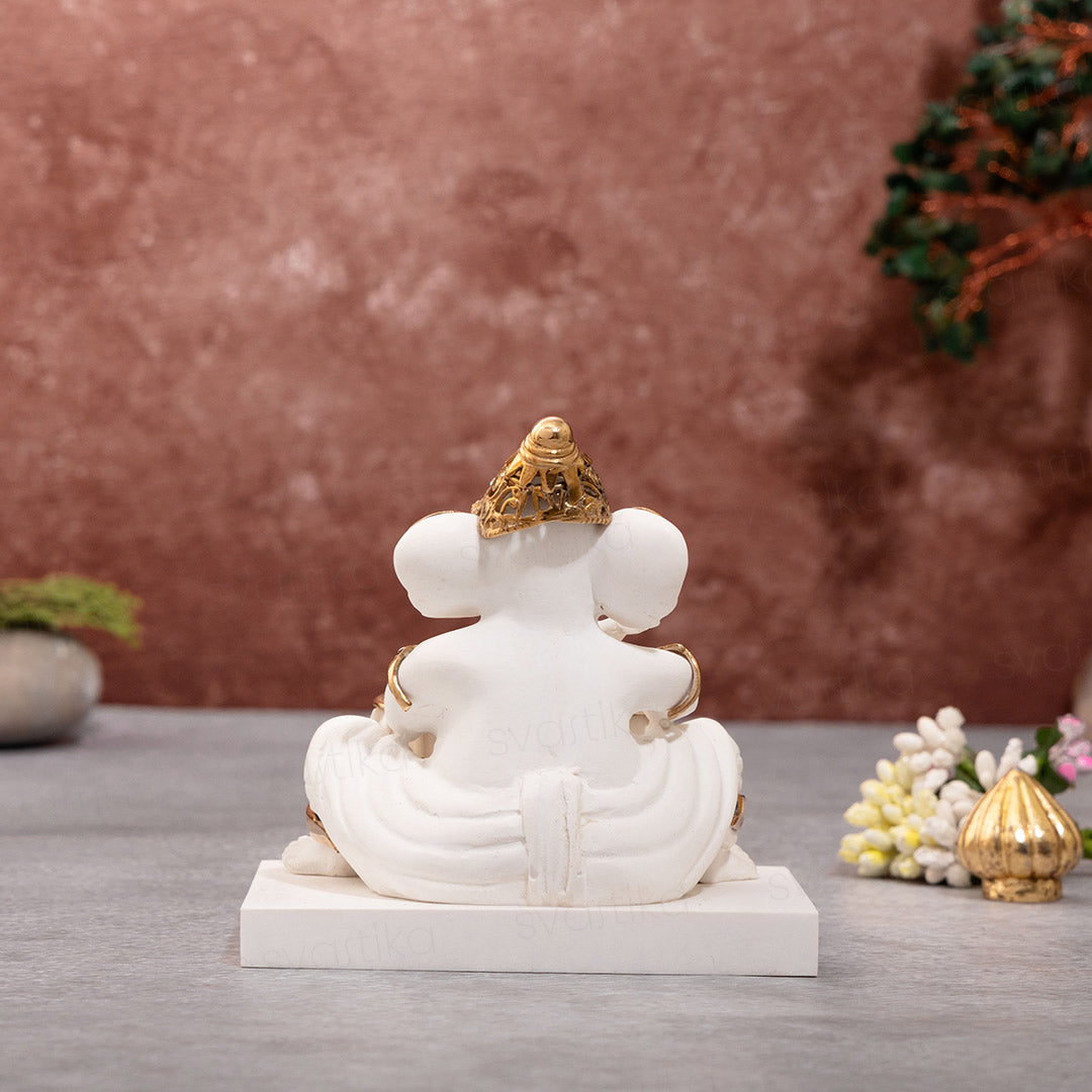 Tabla-white-ganesha-statue-for-home-decor