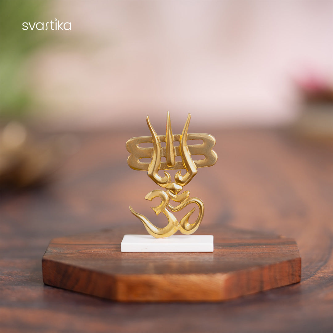 Trishul & OM for Car Dashboard 