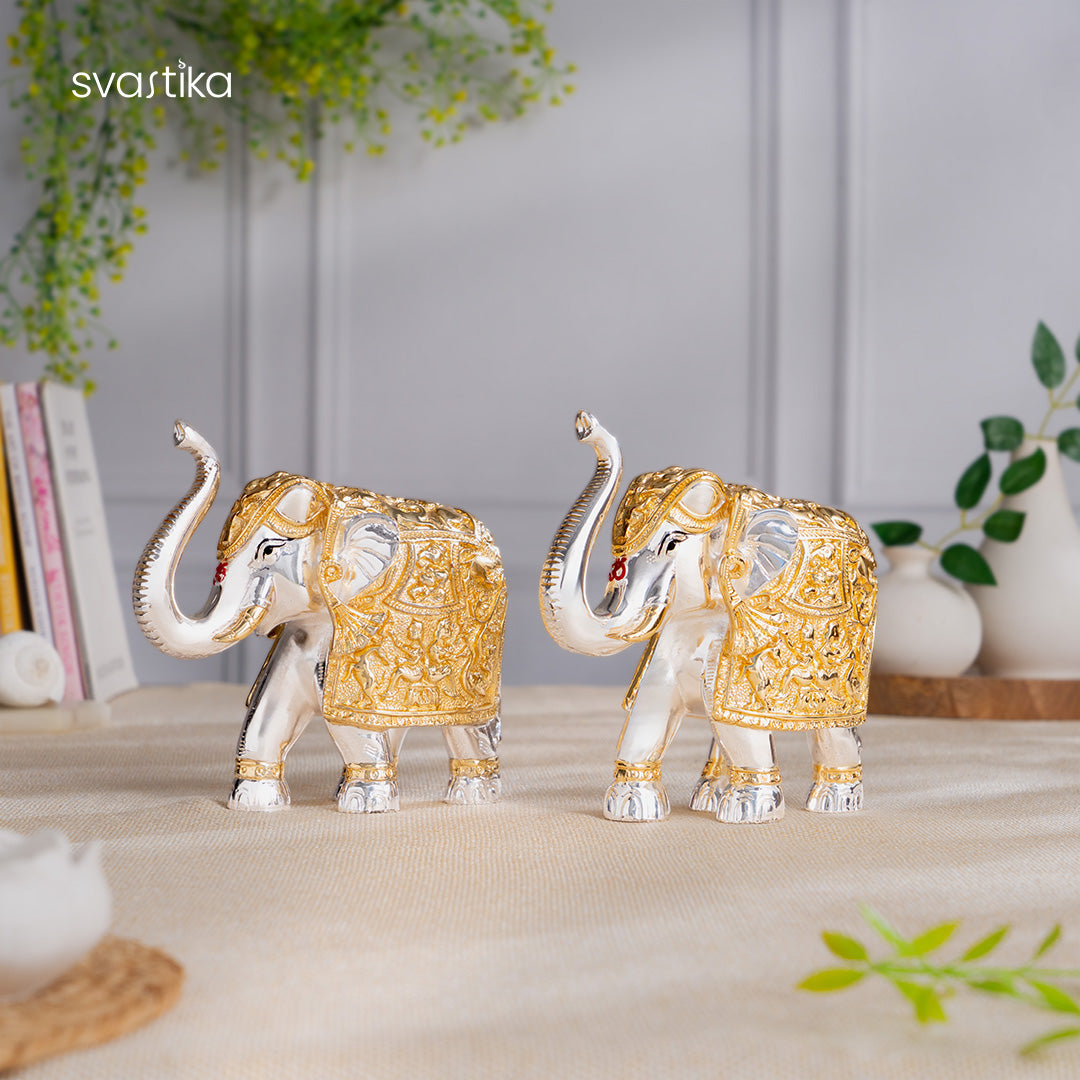 TrunkUp Elephant Pair 