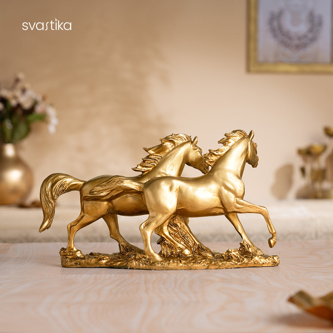 Vintage Running Horse Antique Statue 