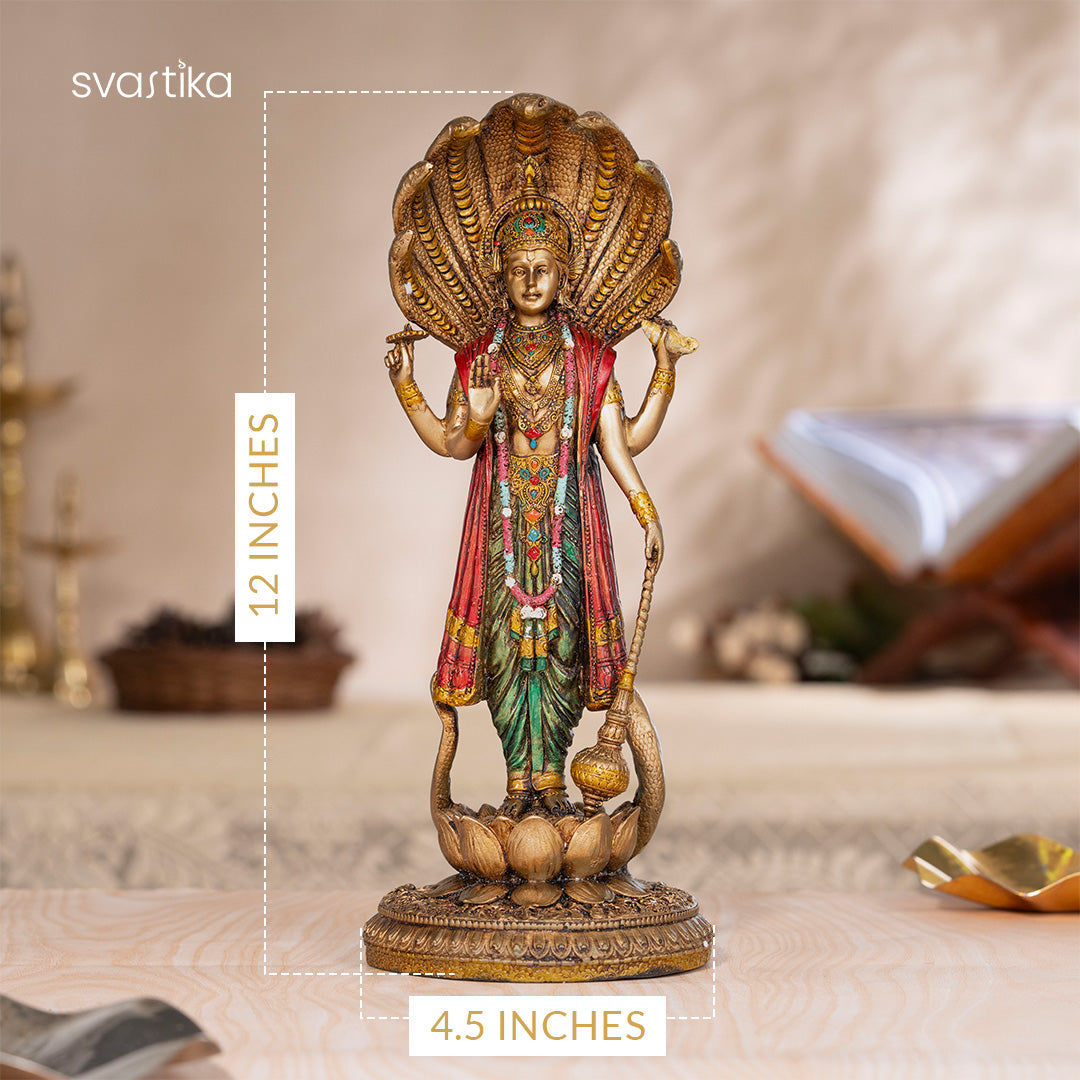 Lord Vishnu Standing Antique Idol 