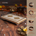 White & Gold Pooja Chowki 