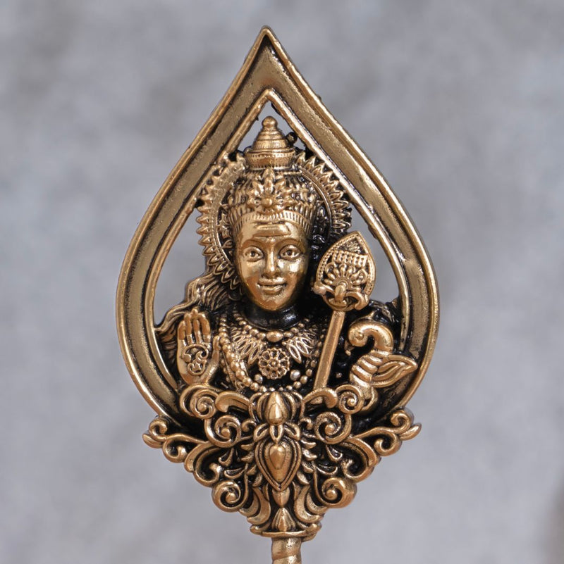 Brass Murugan Vel Idol (6 Inch)
