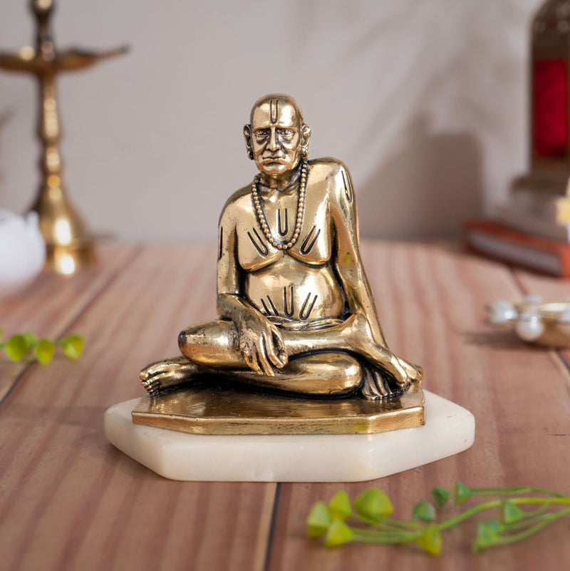 Brass Swami Samarth Maharaj Murti (4 Inch)