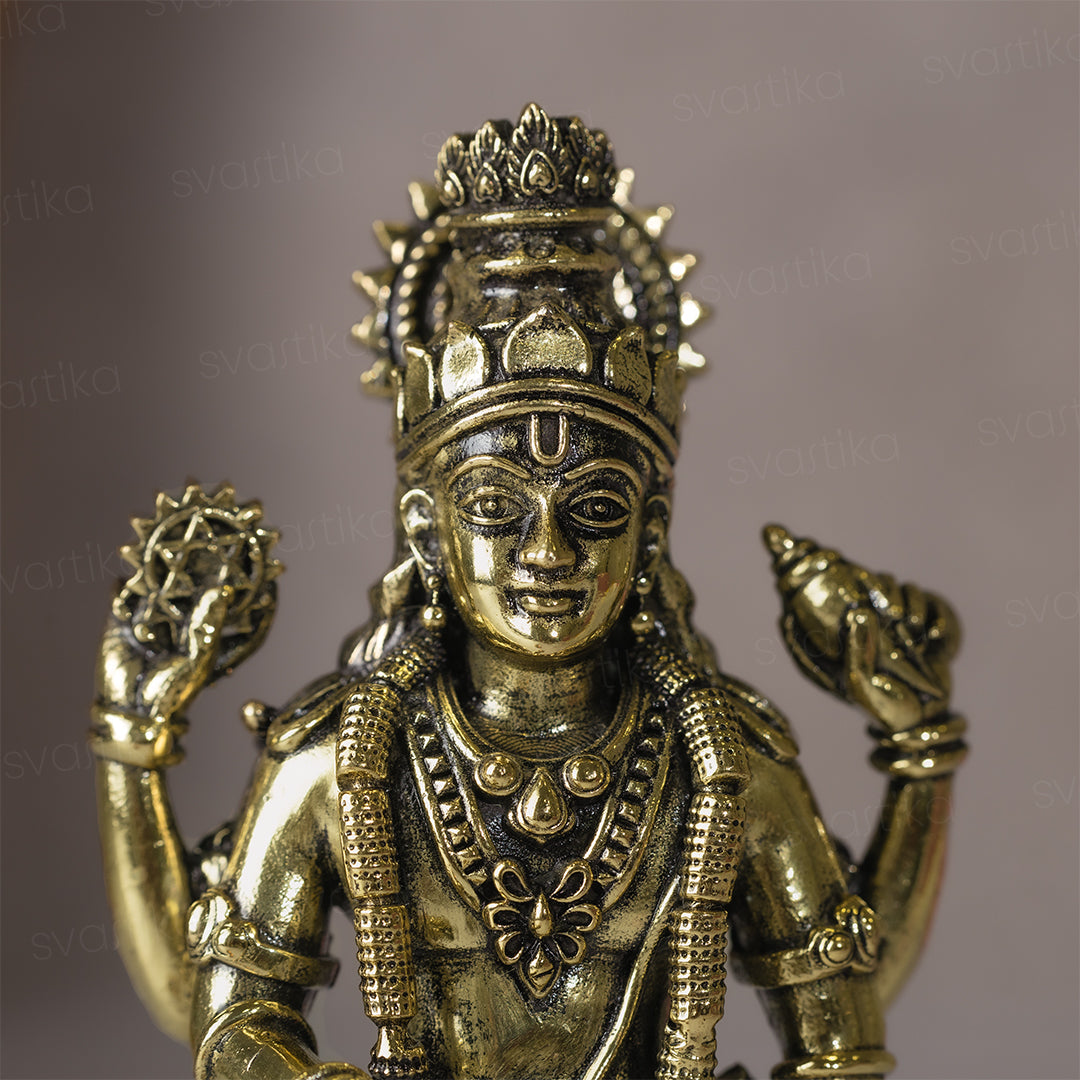 standing brass statue