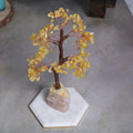 citrine crystal tree for home