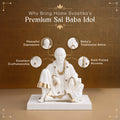 white sai baba murti