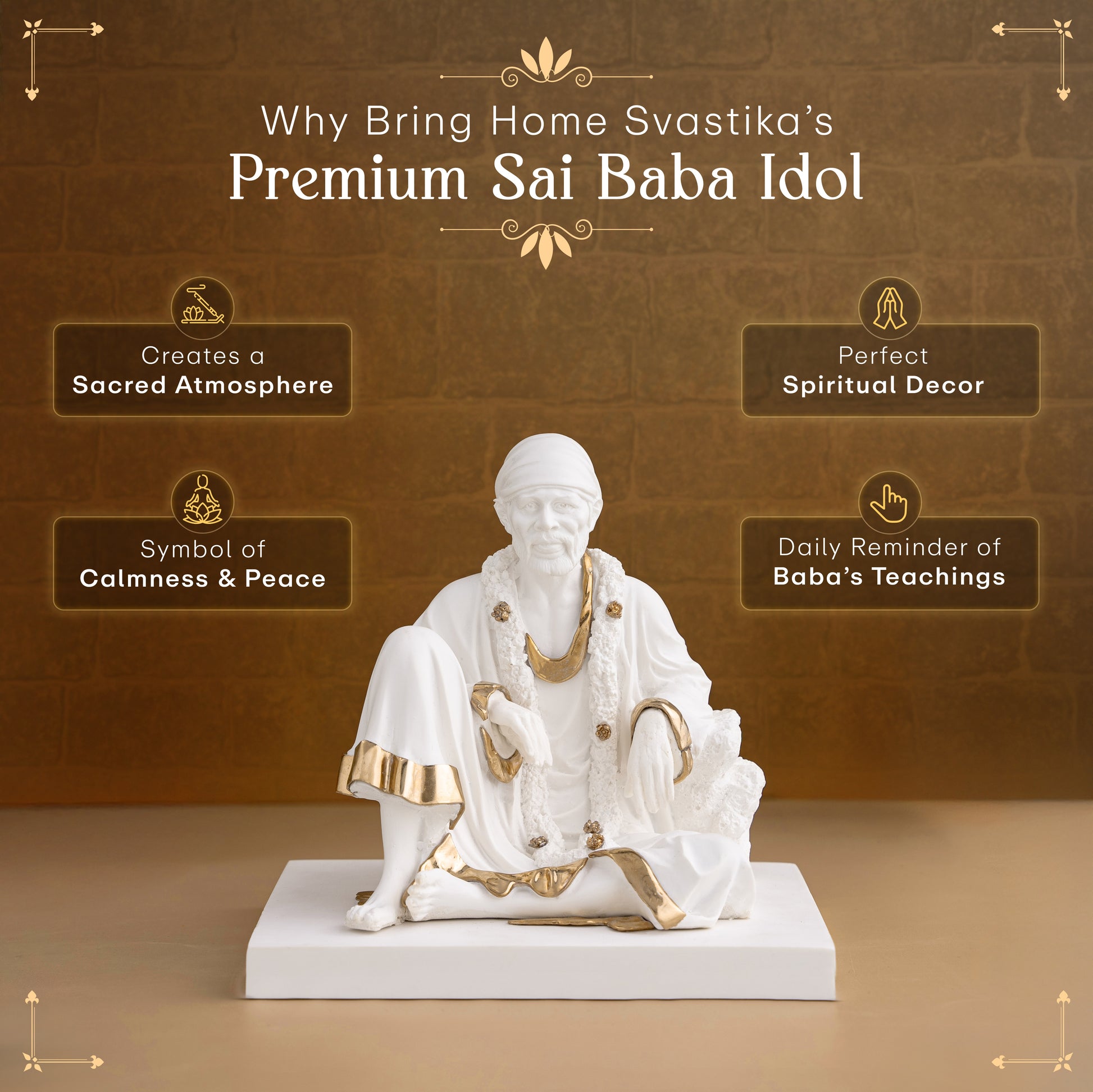 white sai baba idol