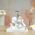 white ganesh murti