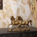 Golden running horse for table decor 