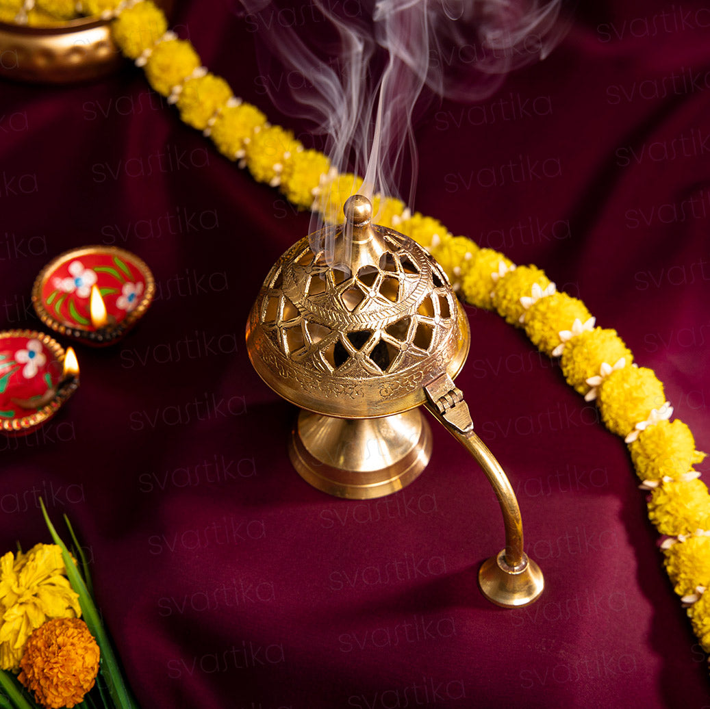 brass loban dhooni for pooja room 
