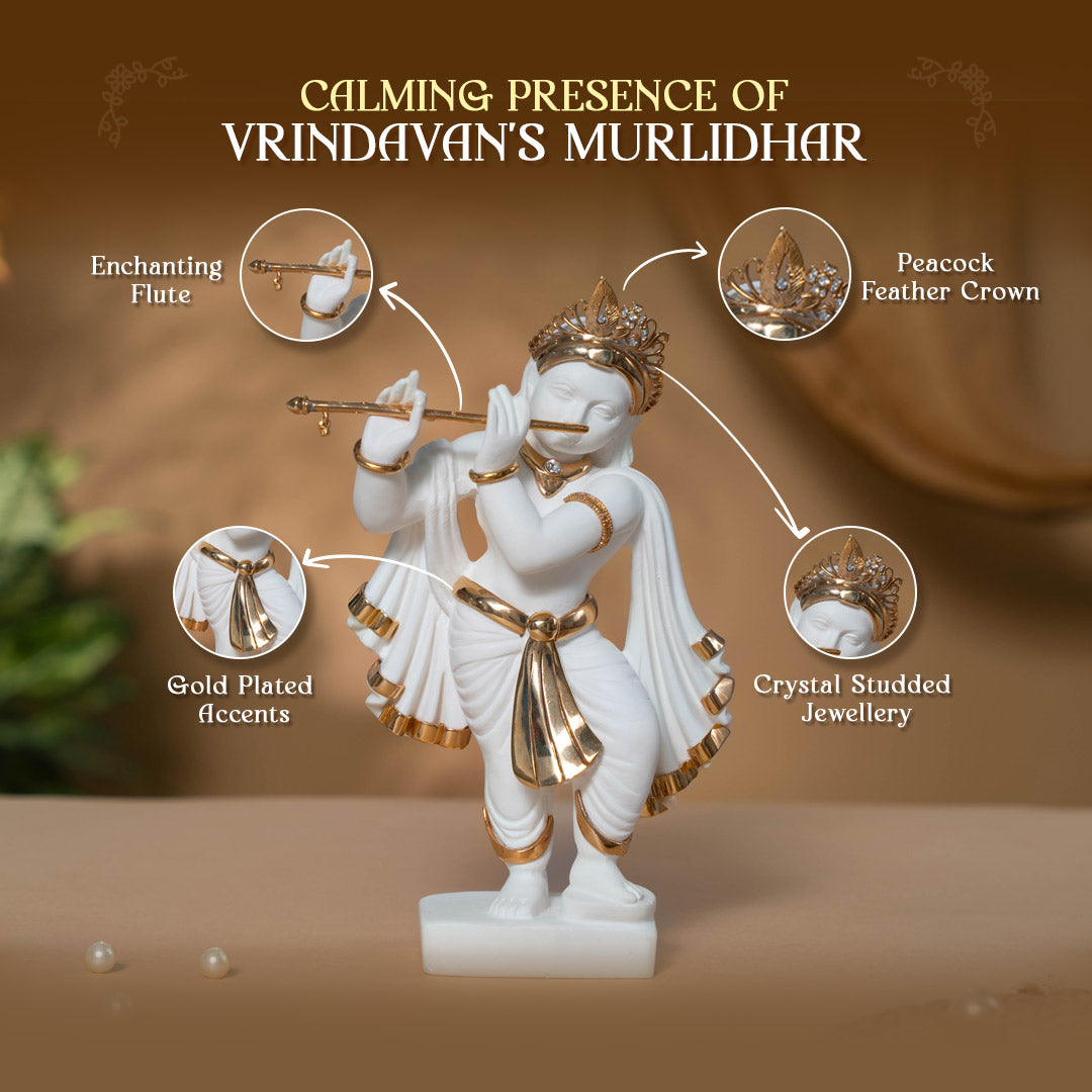 marble krishna statue