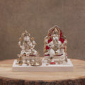 ganesh lakshmi marble dust idol