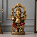 Rustic Ganesha antique murti 10 inch close-up hero image