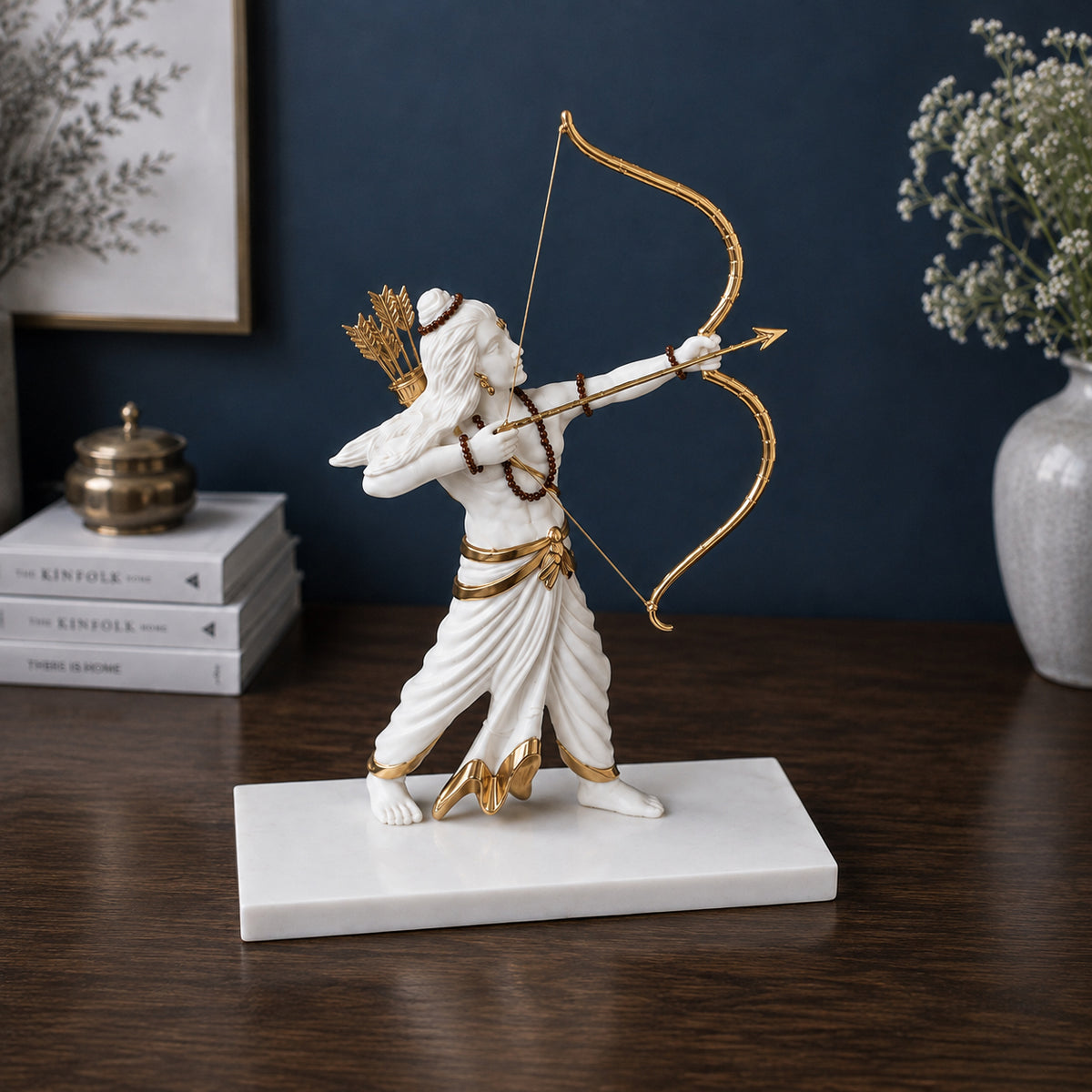 Lord Ram Dhanush Idol in Dharma - three-quarter view