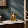Svastika Lord Shiva Dhyana Mudra antique murti 6 inch in a premium home meditation setting