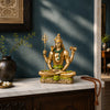 Svastika Lord Shiva Dhyana Mudra antique murti 6 inch styled lifestyle view