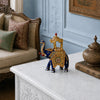 Svastika Meenakari Elephant Ambari Statue 5 inch styled in a premium living room