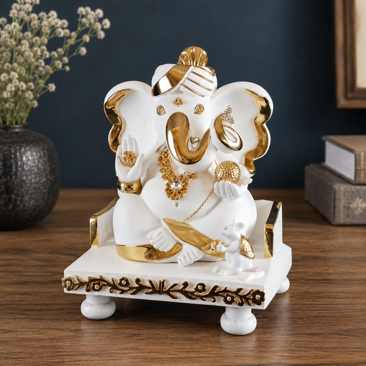 Ganesh Sofa Idol in Divine Grace - three-quarter view