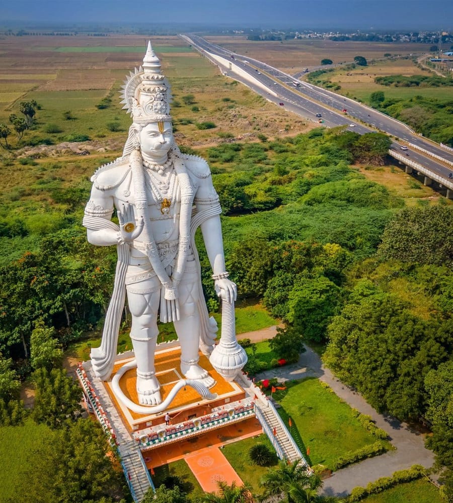 10 Biggest Hanuman Statues In India - Svastika